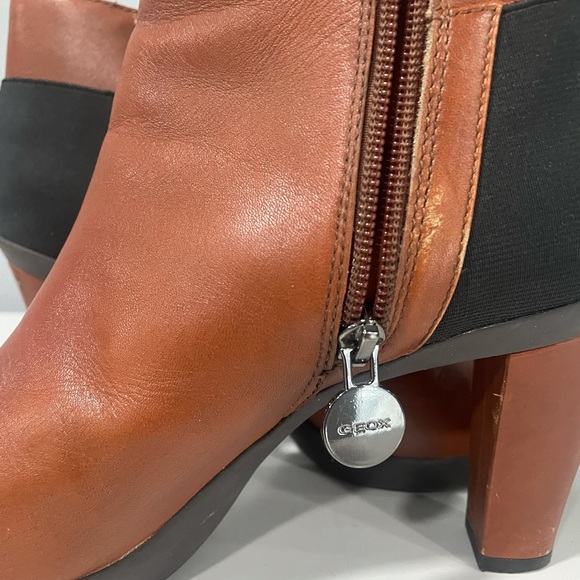 Women’s Geox Respira size 10 Italian patent zipper bootie - Picture 7 of 9